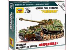 Zvezda 1/100 Sdkfz Ferdinand Tank Snap Kit image