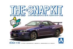 Aoshima 1/32 Nissan Skyline R34 Midnight Purple - Snap Kit image