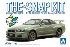 Aoshima 1/32 Nissan R34 Skyline GT-R - SNAP Kit image