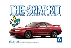 Aoshima 1/32 Nissan R32 Skyline GT-R Red Pearl - Snap Kit image