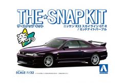 Aoshima 1/32 Nissan R33 Skyline GT-R Midnight Purple - Snap Kit image