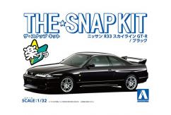 Aoshima 1/32 Nissan R33 Skyline GT-R Black - Snap Kit image