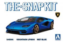 Aoshima 1/32 Lamborghini Countach LPI800 Met Blue - Snap Kit image