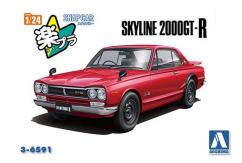 Aoshima 1/24 Skyline HT 2000 GT-R Red Snap Kit image