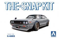 Aoshima 1/32 Nissan C110 Skyline GT-R Custom Silver Snap Kit image