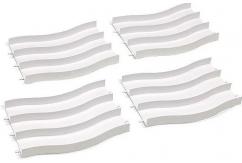 Tamiya JR Circuit Wave Section J/Cup White (4pcs) image