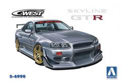 Aoshima 1/24 Nissan BNR34 C-West Skyline GT-R image