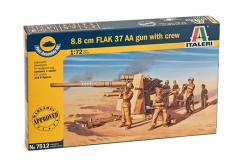 Italeri 1/72 8.8cm Flak 37 AA Gun - Fast Assembly Kit image