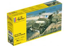 Heller 1/72 U.S 1/4 Ton Truck & Trailer image