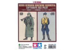 Tamiya 1/35 German Gunner & Luftwaffe Ace Pilot image