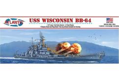 Atlantis 1/600 USS Wisconsin BB-64 Battleship image