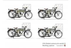 CSM 1/35 Triumph Model H British Motorcycle image