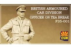 CSM 1/35 British Armoured Car Division Officer on Tea Break image