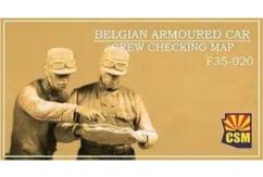 CSM 1/35 Belgian Armoured Car Crew Checking Map image