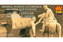 CSM 1/35 Imperial Russian Automobile MG Platoon Orderly Officer Passing Order image