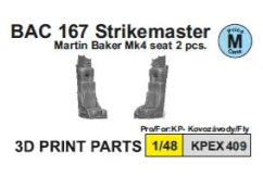 Kovozavody Prostejov 1/48 BAC 167 Strikemaster (3D Seats for Fly Version) image