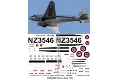 OMD 1/72 DC-3 New Zealand Warbird / NAC Decal Set image