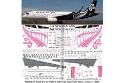 OMD 1/144 Airbus A320 Air New Zealand Decal Set image