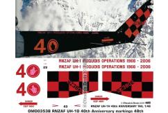 OMD 1/48 UH-1D/H Royal New Zealnd Air Force Decal Set image