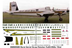 OMD 1/72 Fletcher Fu-24-950 Rural Aerial Co-Op Decal Set image