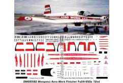 OMD 1/72 Fletcher Fu-24-950 Wanganui Aero Work Decal Set image