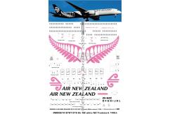 OMD 1/144 Boeing 787-919 Air New Zealand White Scheme Decal Set image