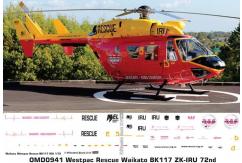 OMD 1/72 BK117 Westpac Rescue Waikato Helicopter Decal Set image