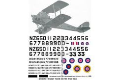 OMD 1/48 DH.82 Tiger Moth Royal New Zealand Air Force Decal Set image