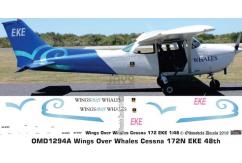 OMD 1/48 Cessna 172N Wings Over Whales Decal Set image