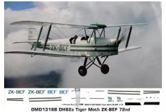 OMD 1/72 DH.82A Tiger Moth Decal Set image