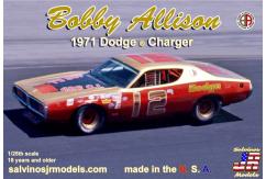 Salvinos Jr 1/25 Dodge Charger Flat Hood 1971 Bobby Allison image