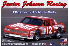 Salvinos Jr 1/25 Junior Johnson Racing 1986 Chevy Monte Carlo Neil Bonnett #12 image