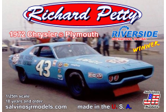 Salvinos Jr 1/25 Chrysler Plymouth 1972 Riverside Winner #43 Richard Petty image
