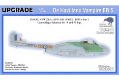 Tasman Models 1/72 DH Vampire FB.5 image