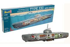 Revell 1/144 U-Boot Type XXI U with Interior image