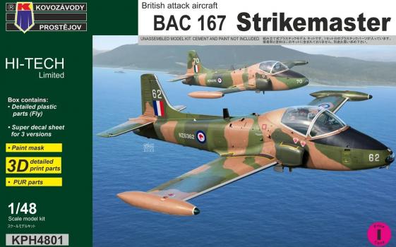 Kovozavody Prostejov 1/48 BAC 167 Strikemaster with RNZAF NZ6362 Decals