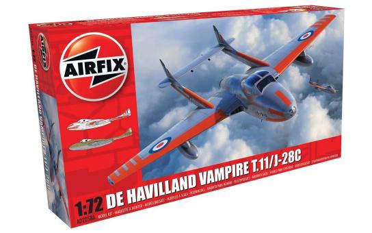 Airfix 1/72 De Havilland Vampire T.11/J-28C image