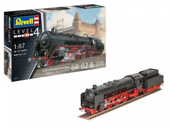 Revell 1/87 Express Locomotive BR-02 with Tender image