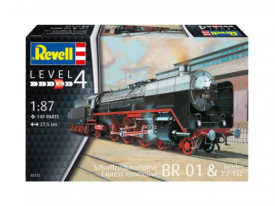 Revell 1/87 Express Locomotive BR01 with Tender 2'2' T32 image