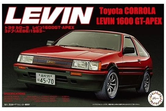 Fujimi 1/24 Toyota AE86 Levin 1983 image