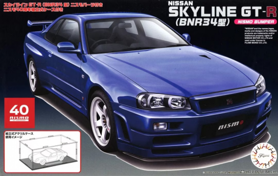 Fujimi 1/24 Nissan Skyline GT-R (BNR34) w/Nismo Bumper  image