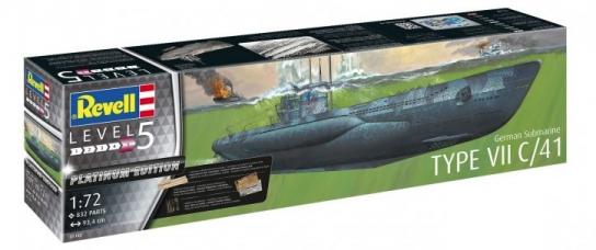 Revell 1/72 German Sub Type VII C image