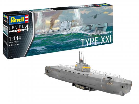 Revell 1/144 German Submarine Type XXI image