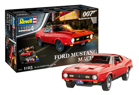 Revell 1/24 Ford Mustang Mach-1 007 James Bond - Gift Set image