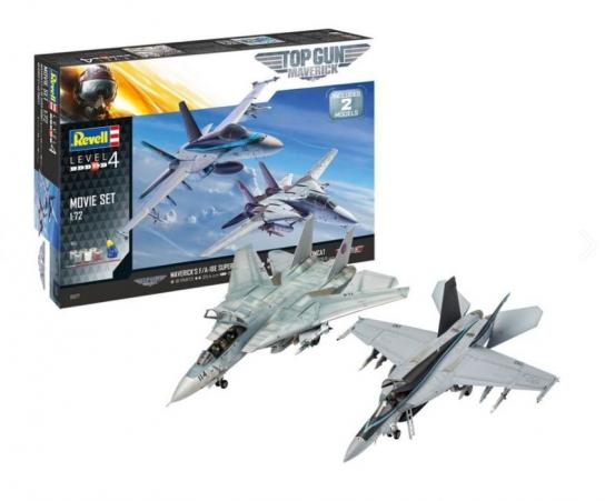 Revell 1/72 Maverick's F/A-18E & F-14D - Top Gun Gift Set image