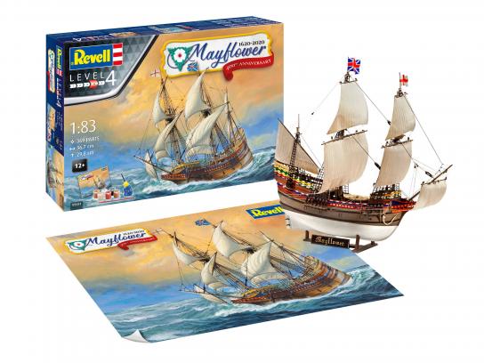 Revell 1/83 Mayflower 400th Anniversary - Gift Set image