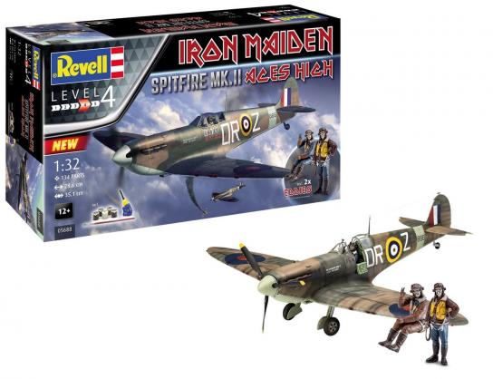 Revell 1/32 Spitfire Mk.II "Aces High" - Iron Maiden Gift Set image