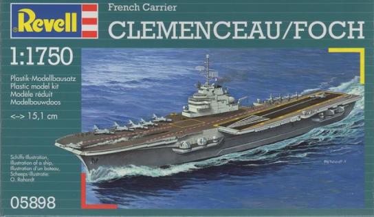 Revell 1/1750 French Aircraft Carrier "Clemence image