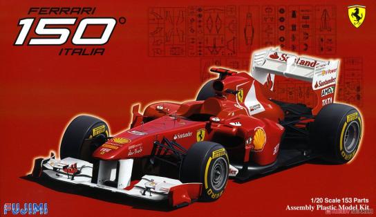 Fujimi 1/20 Ferrari 150 Formula 1 Italian / Japanese Grand Prix 2011 (Alonso/Massa) image