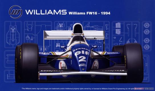 Fujimi 1/20 Williams Renault FW16 San Marino GP 1994 image